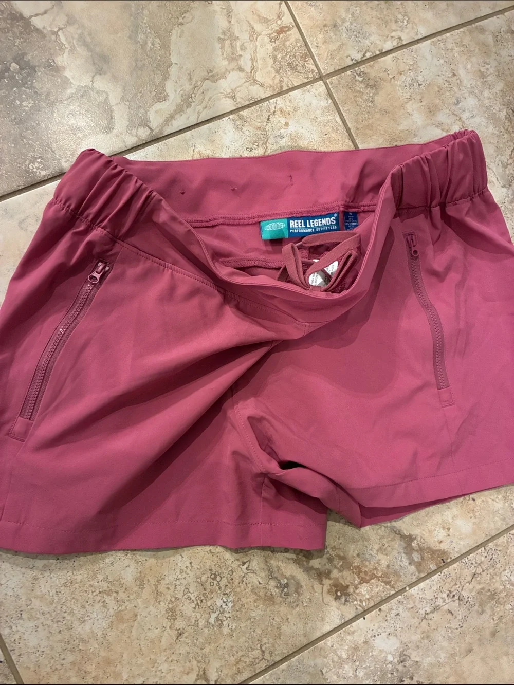 Reel Legends Women's Athletic Shorts — Dusty Rose